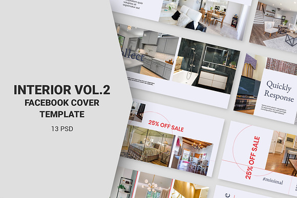 Interior Vol.2 Facebook Cover in Facebook Templates - product preview 7