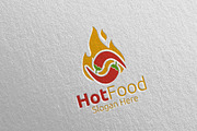Chili Food Logo Restaurant, Cafe 95