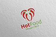 Chili Food Logo Restaurant, Cafe 97
