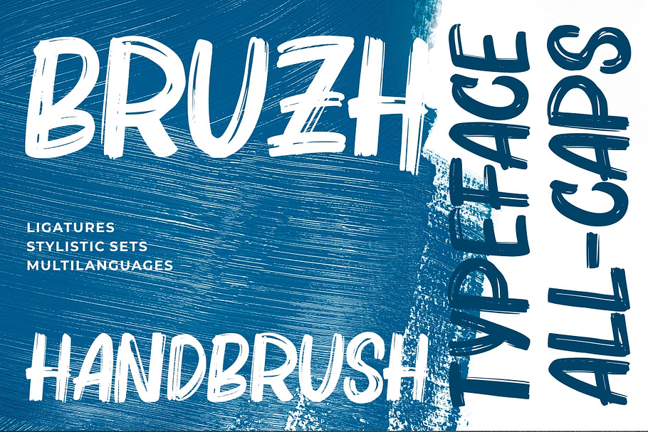 Bruzh - Handbrush Font
