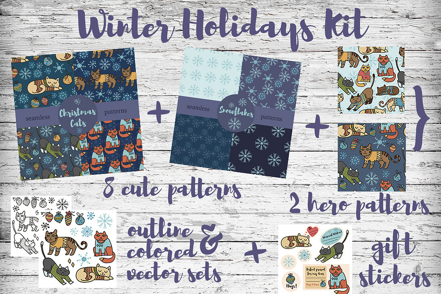 Winter Holidays Kit in Illustrations - product preview 8