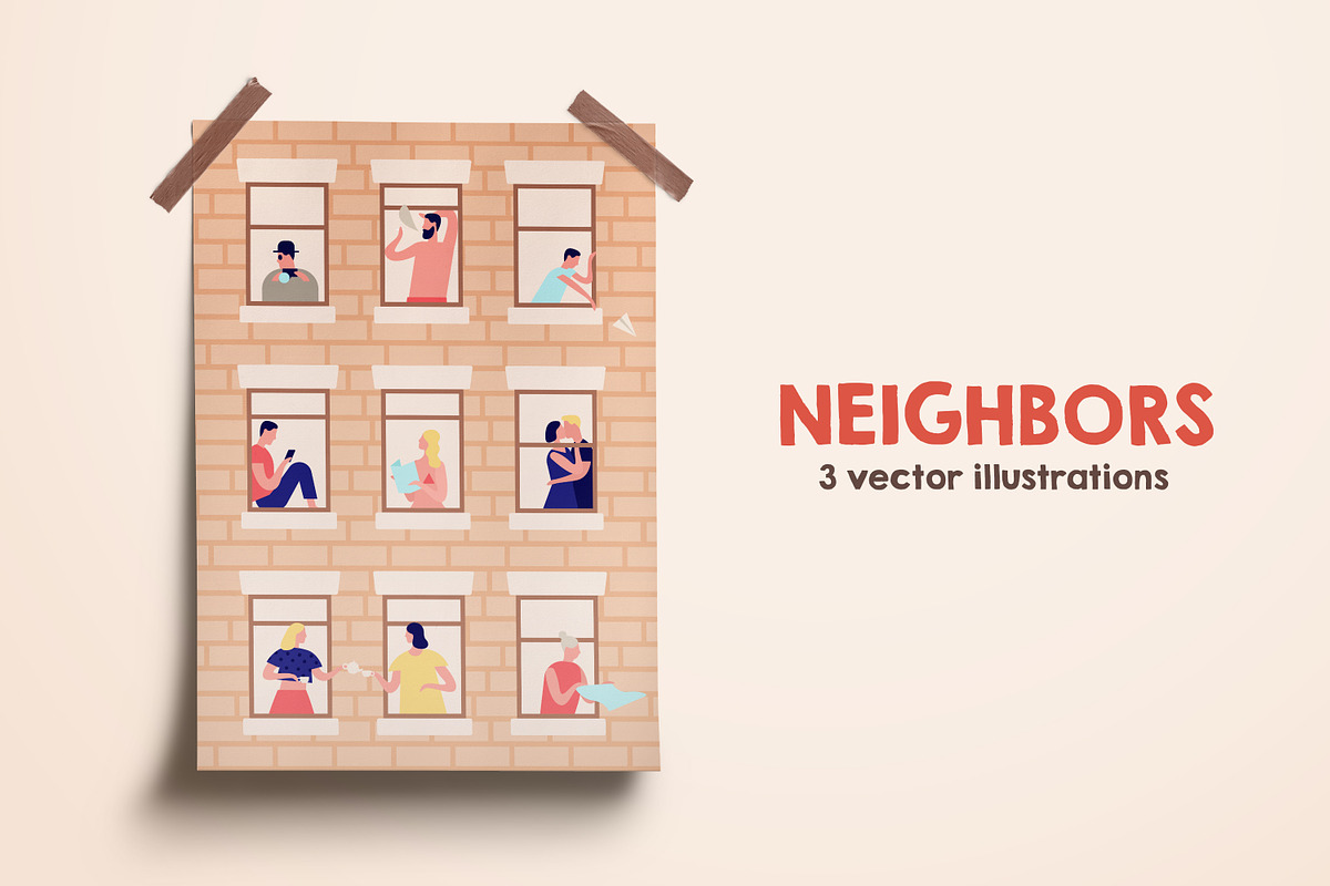 Neighbors in Illustrations - product preview 8
