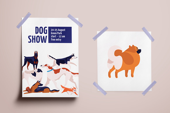 Dogs set in Illustrations - product preview 2
