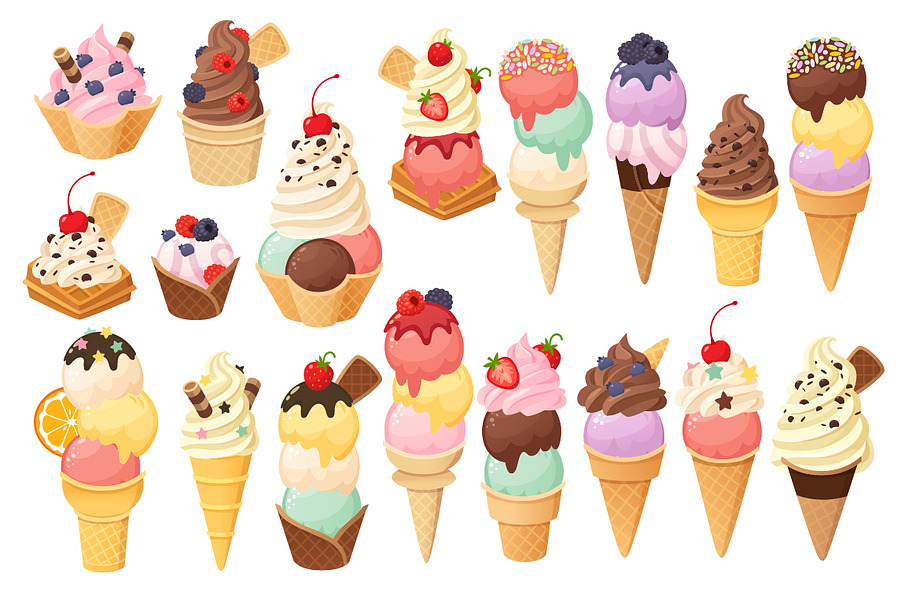 36 Vector Ice Creams. in Illustrations - product preview 8