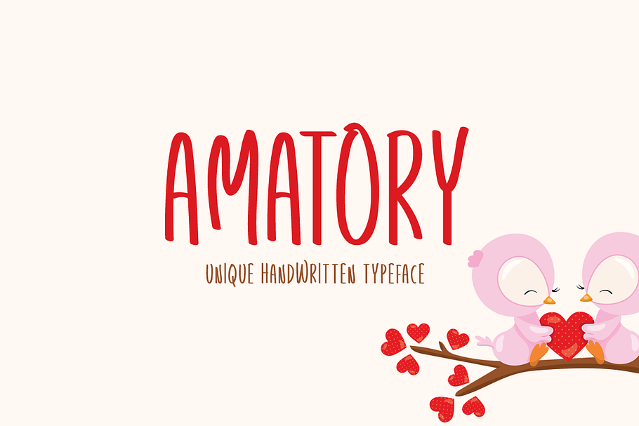 Amatory Typeface in Display Fonts - product preview 8