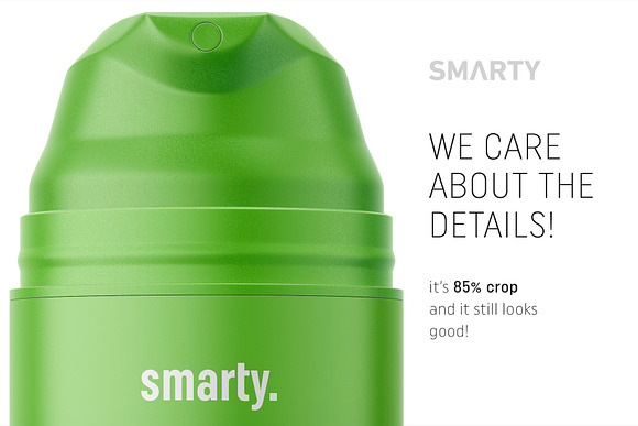 Matt airless bottle mockup in Product Mockups - product preview 3