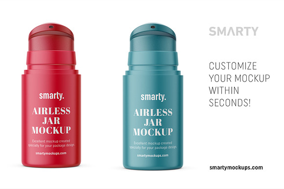 Matt airless bottle mockup in Product Mockups - product preview 2
