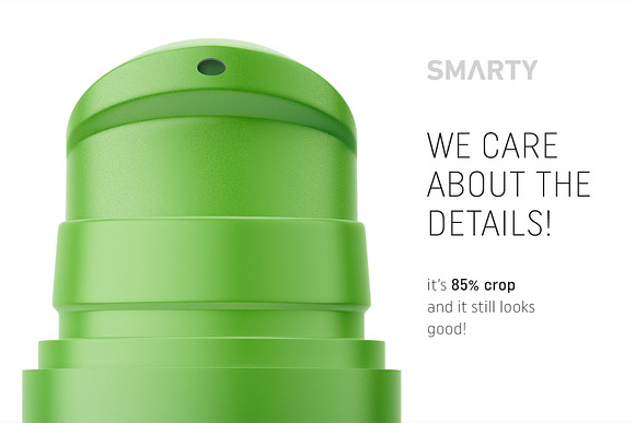 Matt airless bottle mockup in Product Mockups - product preview 3