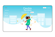 Flexible spokes homepage template
