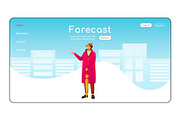 Forecast landing page template