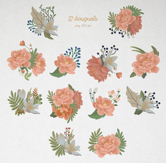 Romantic couples & Flowers in Illustrations - product preview 2