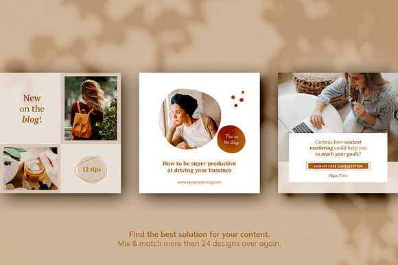 Instagram Pack / Kayla in Instagram Templates - product preview 6