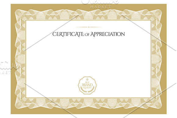 Certificate372. Diploma template in Stationery Templates - product preview 1