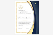 Certificate373. Diploma template