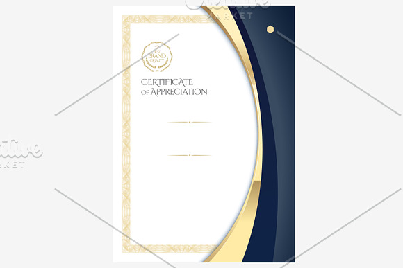 Certificate373. Diploma template in Stationery Templates - product preview 1