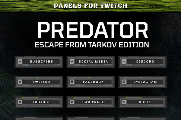 EFT Predator - Twitch Panels
