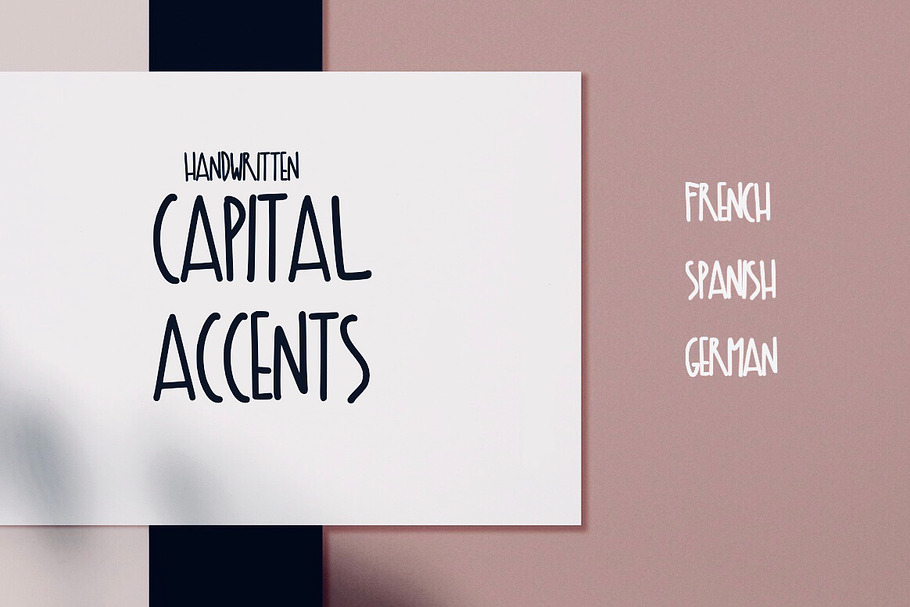 Capital Accents font in Fonts - product preview 8