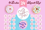 Cupcake Dessert Logo