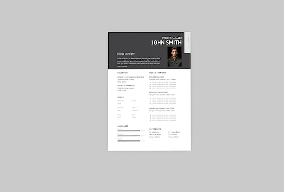 Jhon Project Resume Designer in Resume Templates - product preview 2