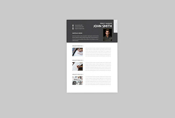 Jhon Project Resume Designer in Resume Templates - product preview 3