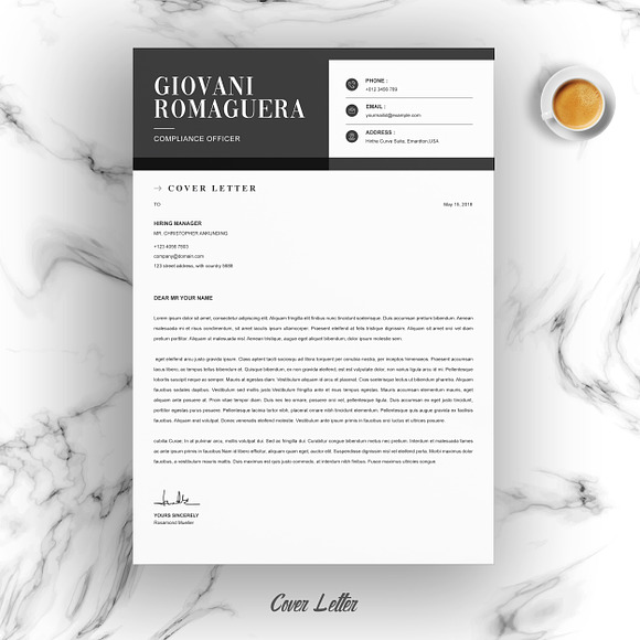 Minimal and Black White Clean Resume in Resume Templates - product preview 2