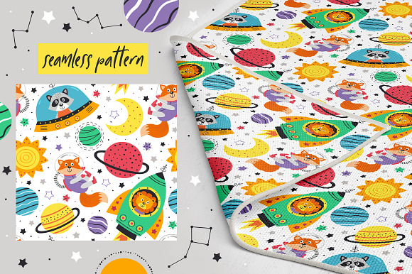 Space animals collection in Illustrations - product preview 3