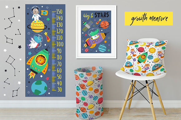 Space animals collection in Illustrations - product preview 6