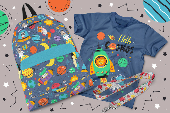 Space animals collection in Illustrations - product preview 8