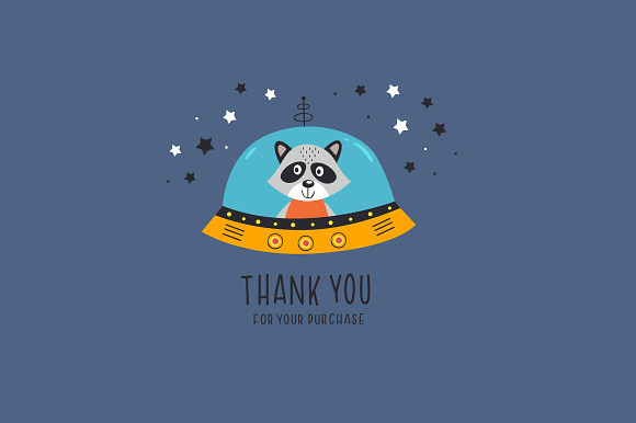 Space animals collection in Illustrations - product preview 9