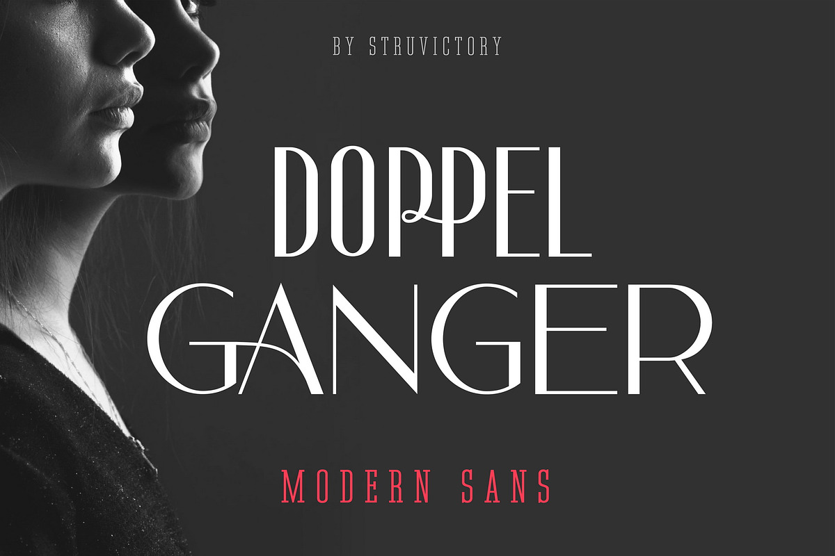 Doppelganger - Modern Sans Serif in Display Fonts - product preview 8