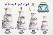 Watercolor Wedding Clip Art