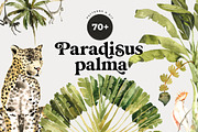 TROPICAL PALMS & animals + patterns