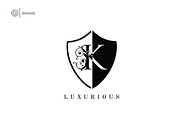 Premium Luxury Shield K Logo