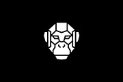 monkey chimp face head robot cyborg