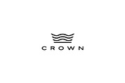 crown logo vector icon illustration