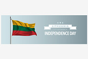 Lithuania independence day vector