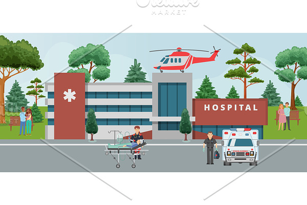 Ambulance, doctors paramedics