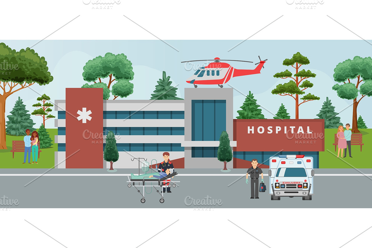 Ambulance, doctors paramedics in Illustrations - product preview 8