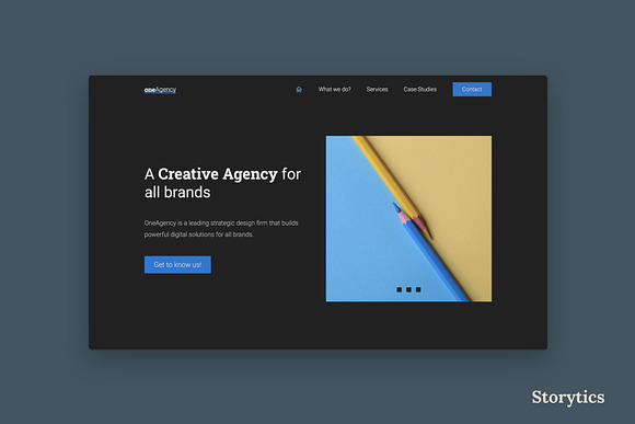 OneAgency - Portfolio in HTML/CSS Themes - product preview 5