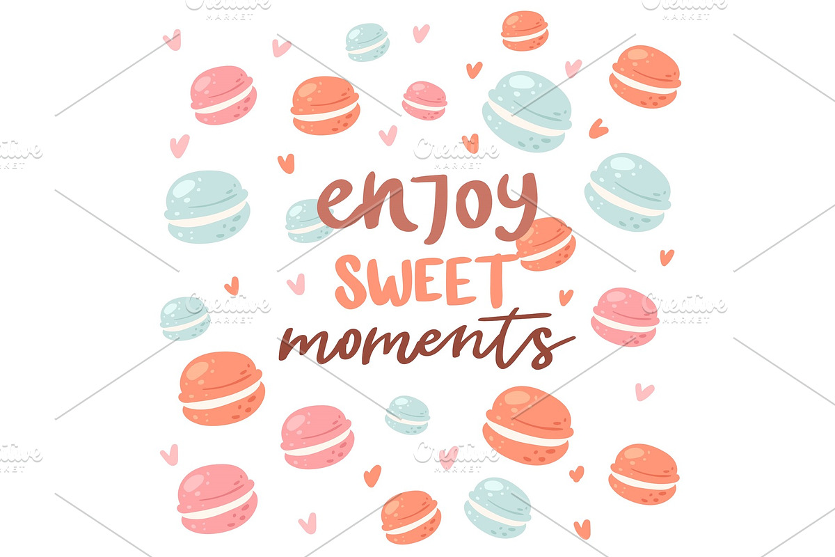 Enjoy sweet moments poster with in Textures - product preview 8
