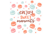 Enjoy sweet moments poster with