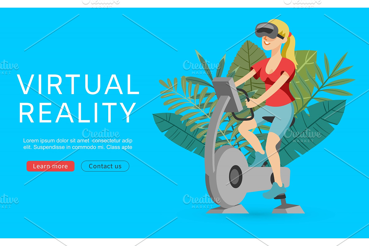 Virtual augmented reality vector in Illustrations - product preview 8