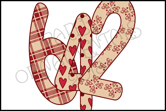 Clip Art, Valentine Alphabet Set 1 in Objects - product preview 3