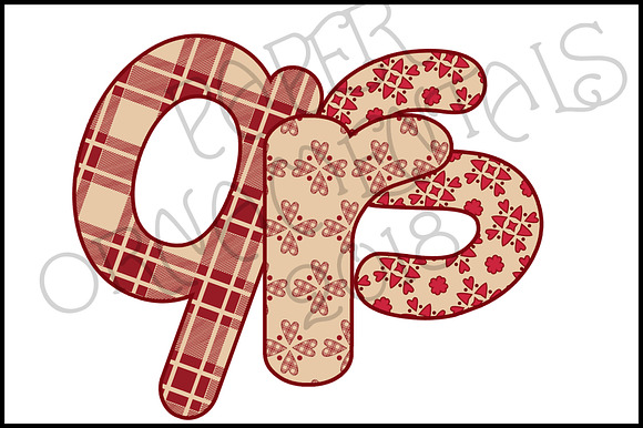 Clip Art, Valentine Alphabet Set 1 in Objects - product preview 5