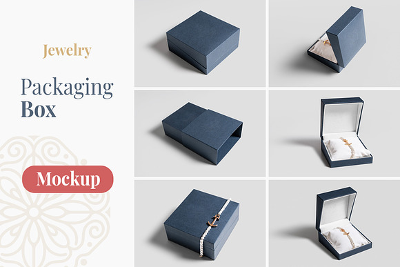 Jewelry Packaging Box Mockups in Product Mockups - product preview 1