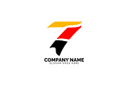 number seven letter logo