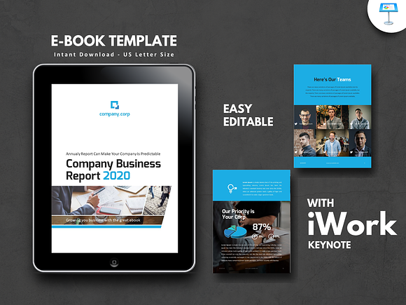 UPDATE! v2.4 eBook Template Keynote in Brochure Templates - product preview 14