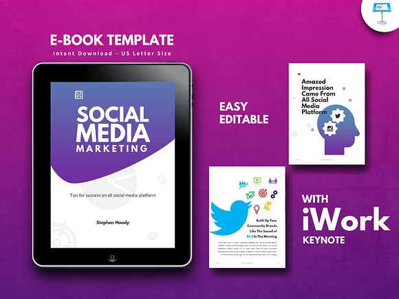 UPDATE! v2.4 eBook Template Keynote in Brochure Templates - product preview 16