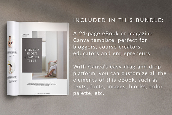 eBook/Magazine Canva Template- Washi in Magazine Templates - product preview 1