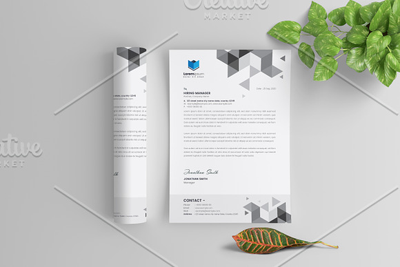 Clean Letterhead in Stationery Templates - product preview 1
